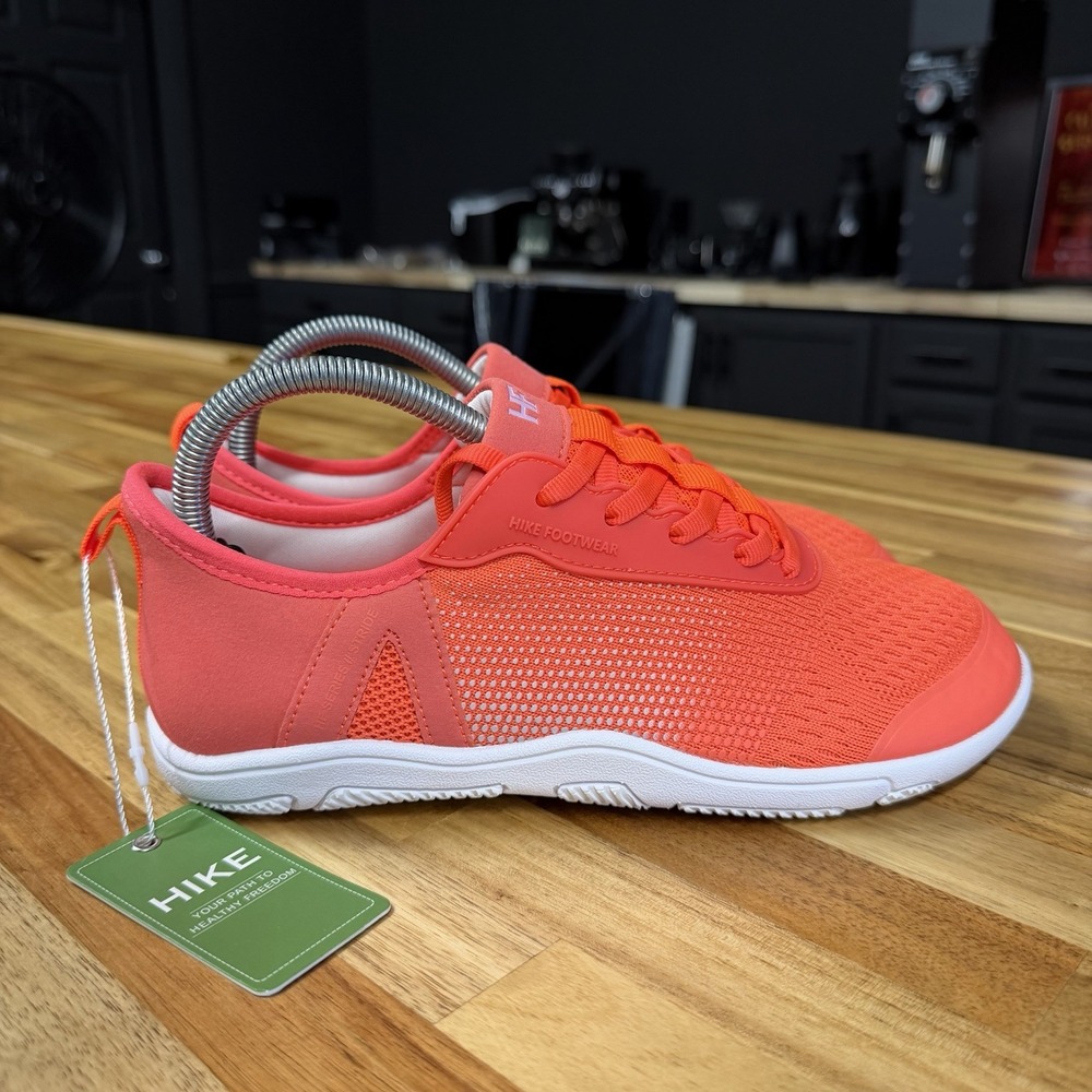 NWT Hike Footwear HF Stride Orange Barefoot Sneaker Unisex Women's Sz 8-8.5